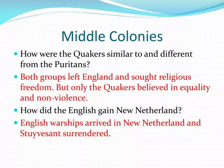 middle colonies powerpoint middle colonies powerpoint