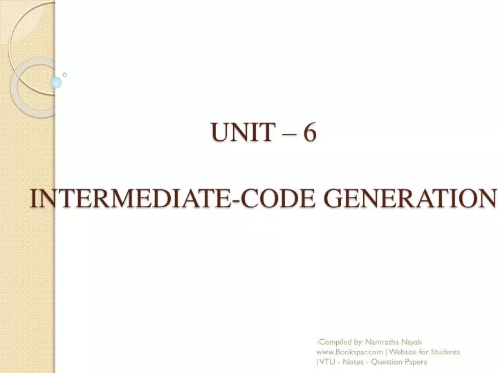 Simple code generator in compiler design ppt jzaforkids