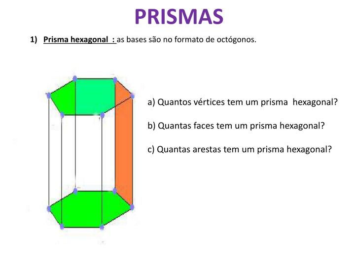Quantas Faces Tem O Prisma De Base Hexagonal