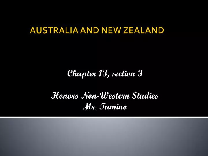 chapter 13 section 3 honors non western studies mr tumino n.