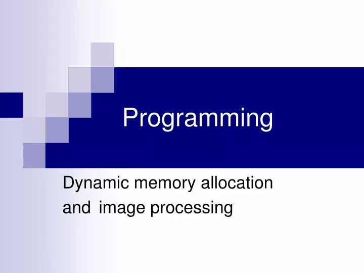 PPT - Programming PowerPoint Presentation, free download - ID:2579712