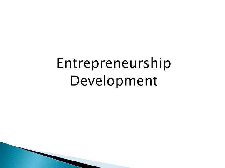 entrepreneurship development presentation topics