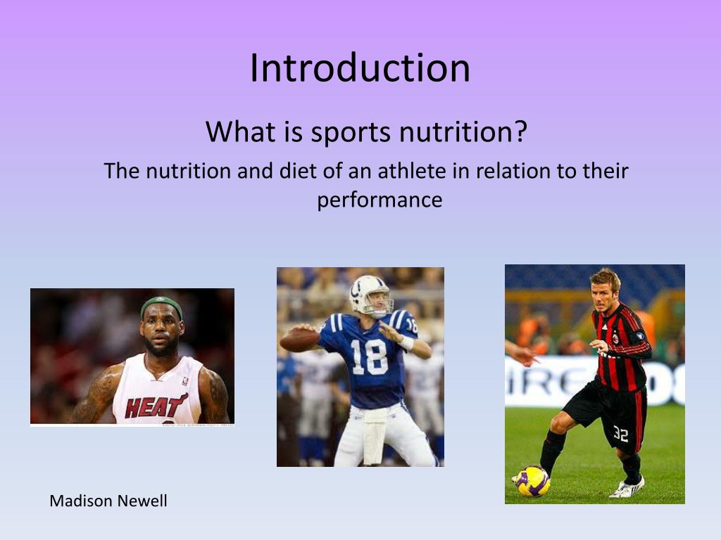 sports nutrition presentation topics
