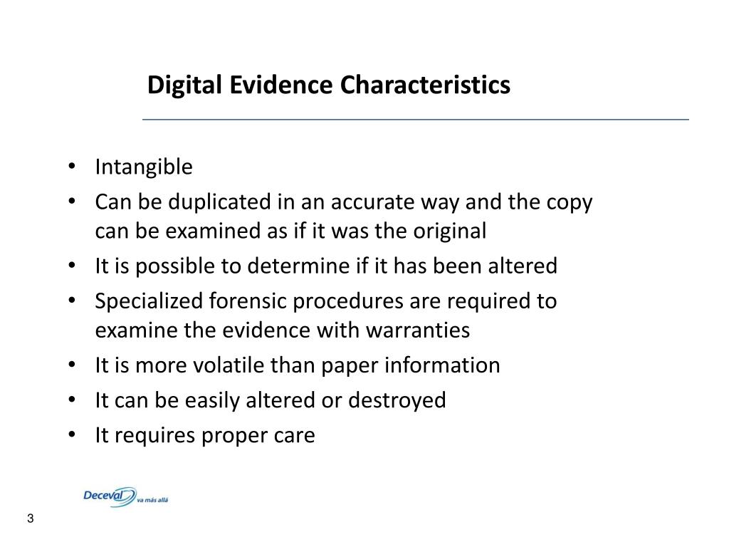 presentation of digital evidence