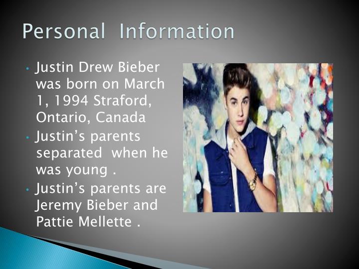 PPT - Biography of Justin Bieber PowerPoint Presentation - ID:2582136