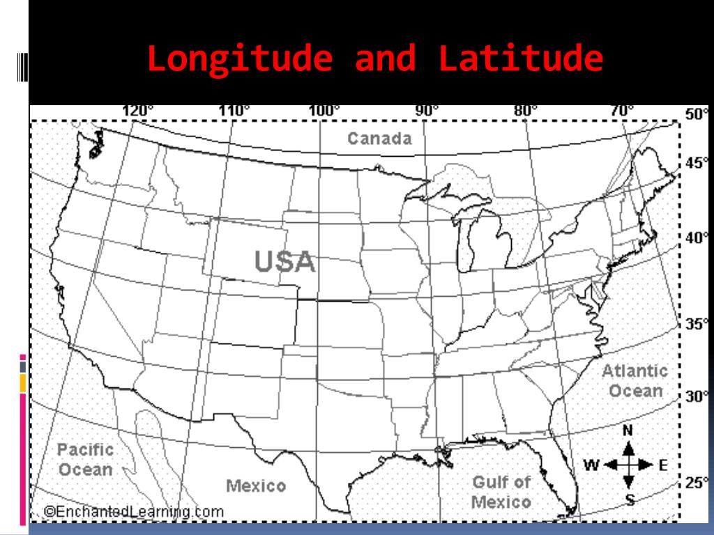 Параллели северной америки на карте. США широта. Карта США С широтами. Карта США С параллелями и меридианами. Широта Северной границы США.