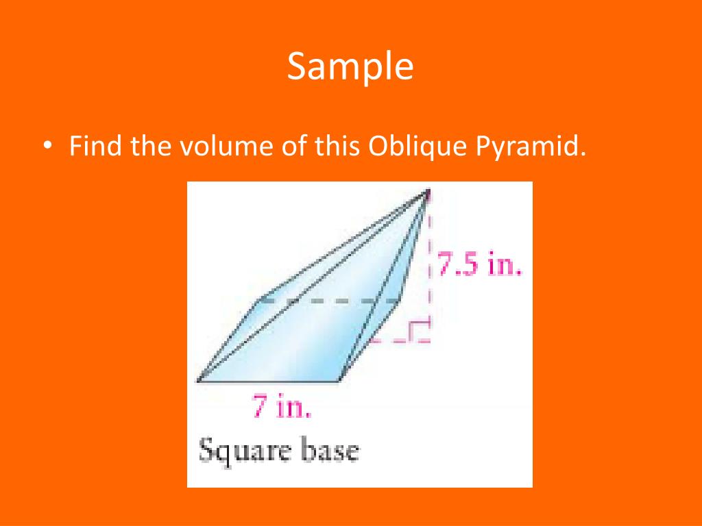 PPT Volumes of Pyramids & Cones PowerPoint Presentation, free