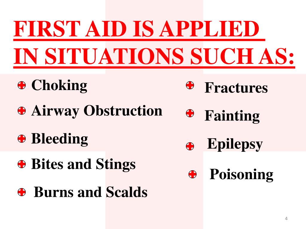 Such situation. First Aid for poisoning.