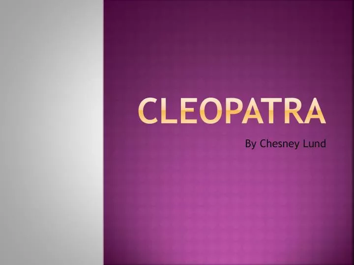 cleopatra n.
