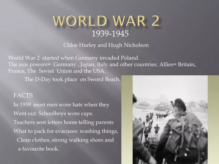 presentation on world war