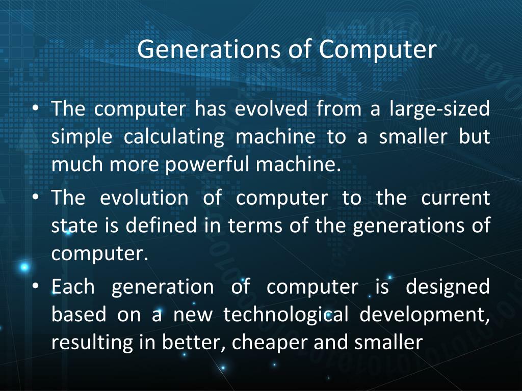 essay of generations of computer