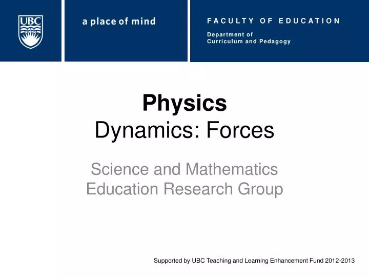 PPT Physics Dynamics Forces PowerPoint Presentation, free download