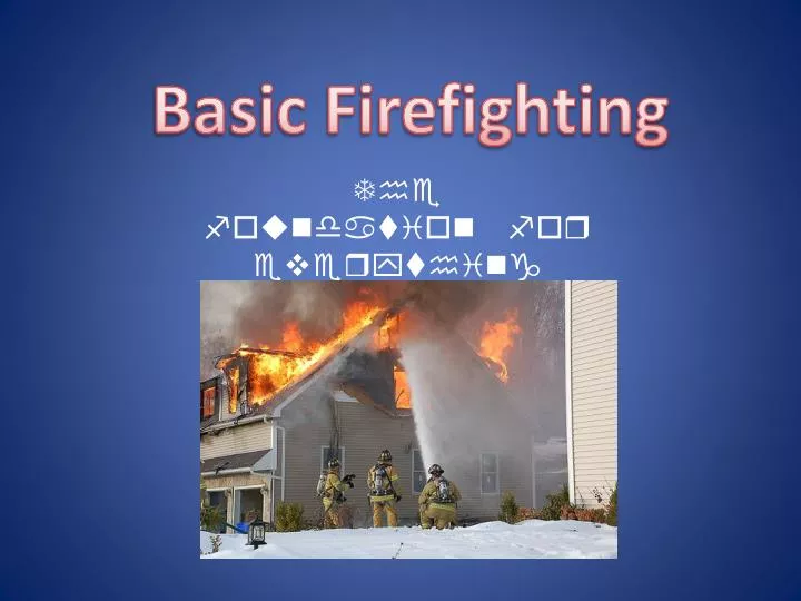 fire fighting training presentation powerpoint