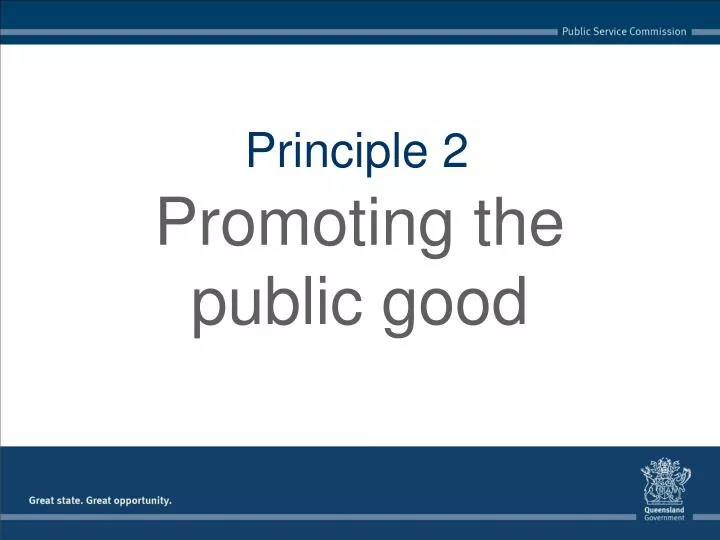 PPT Promoting the public good PowerPoint Presentation, free download