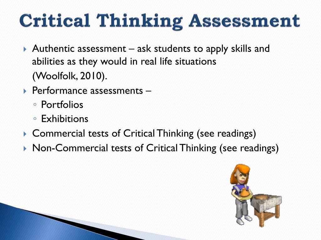 critical thinking assessment ppt