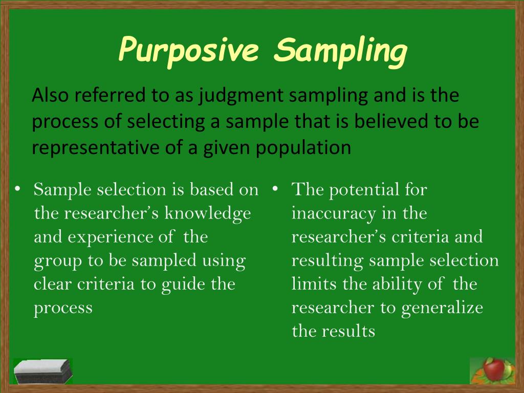 quantitative research purposive sampling