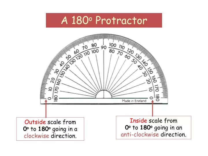 Ppt A 180 O Protractor Powerpoint Presentation Free Download