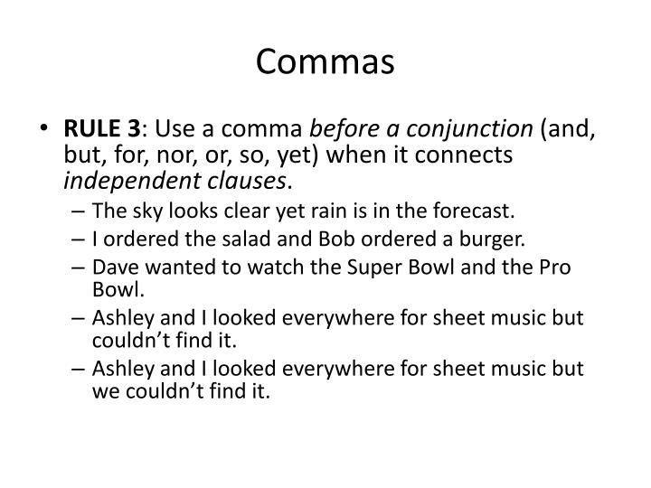 when to use a comma before but