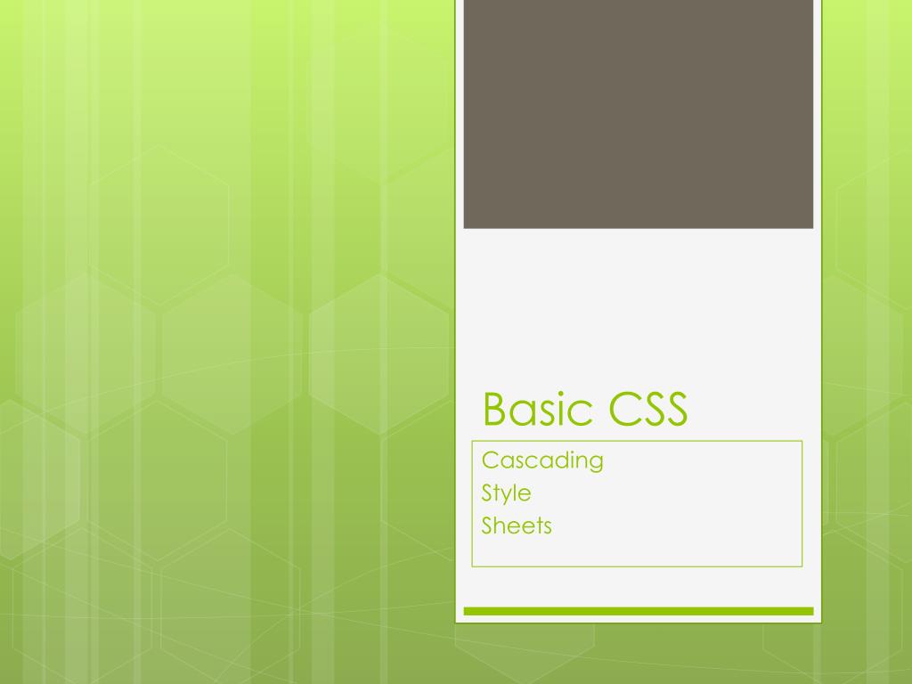 css ppt presentation free download