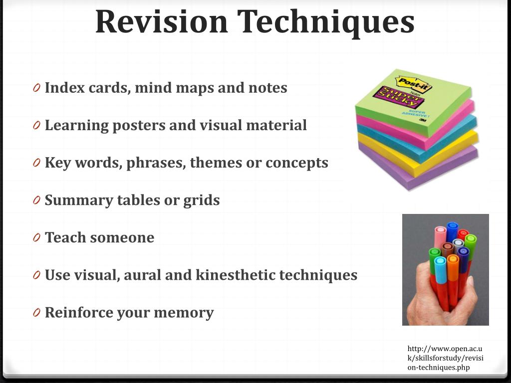 revision techniques for essays