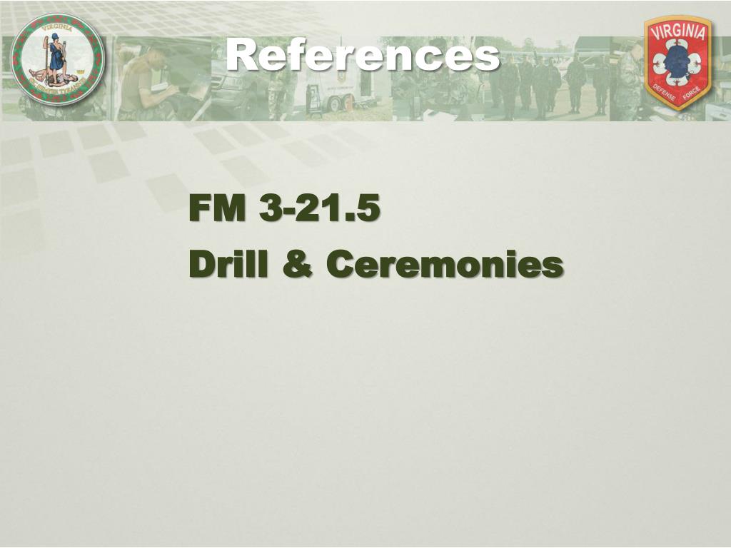PPT Drill & Ceremony Reveille and Retreat PowerPoint Presentation