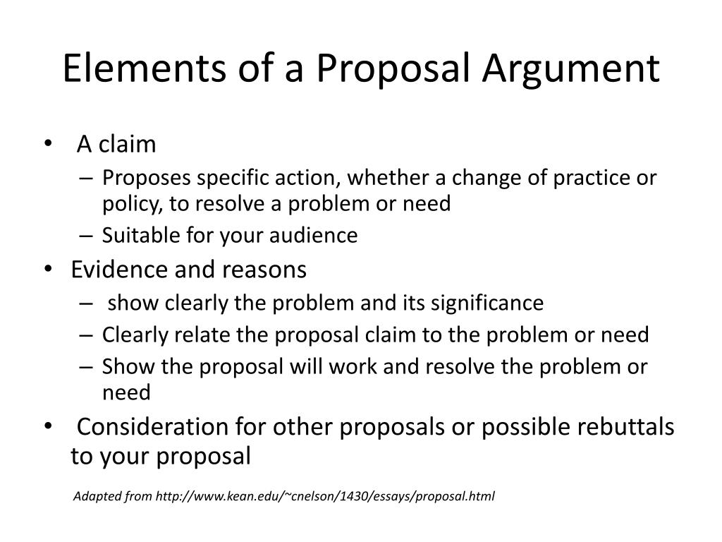 proposal for argumentative essay