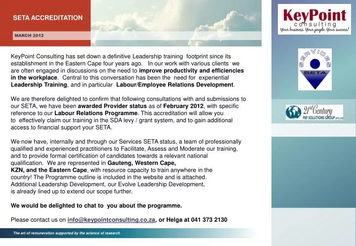 PPT - SETA ACCREDITATION PowerPoint Presentation, free download - ID ...