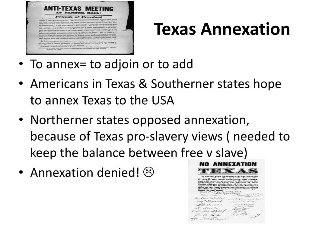 texas annexation assignment