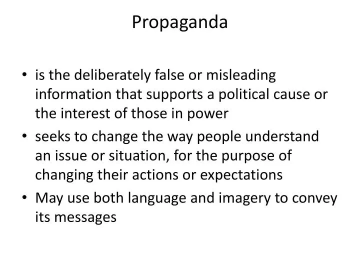 PPT - Propaganda PowerPoint Presentation, Free Download - ID:2591794