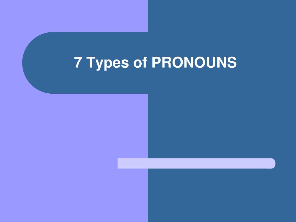 types of pronouns powerpoint presentation