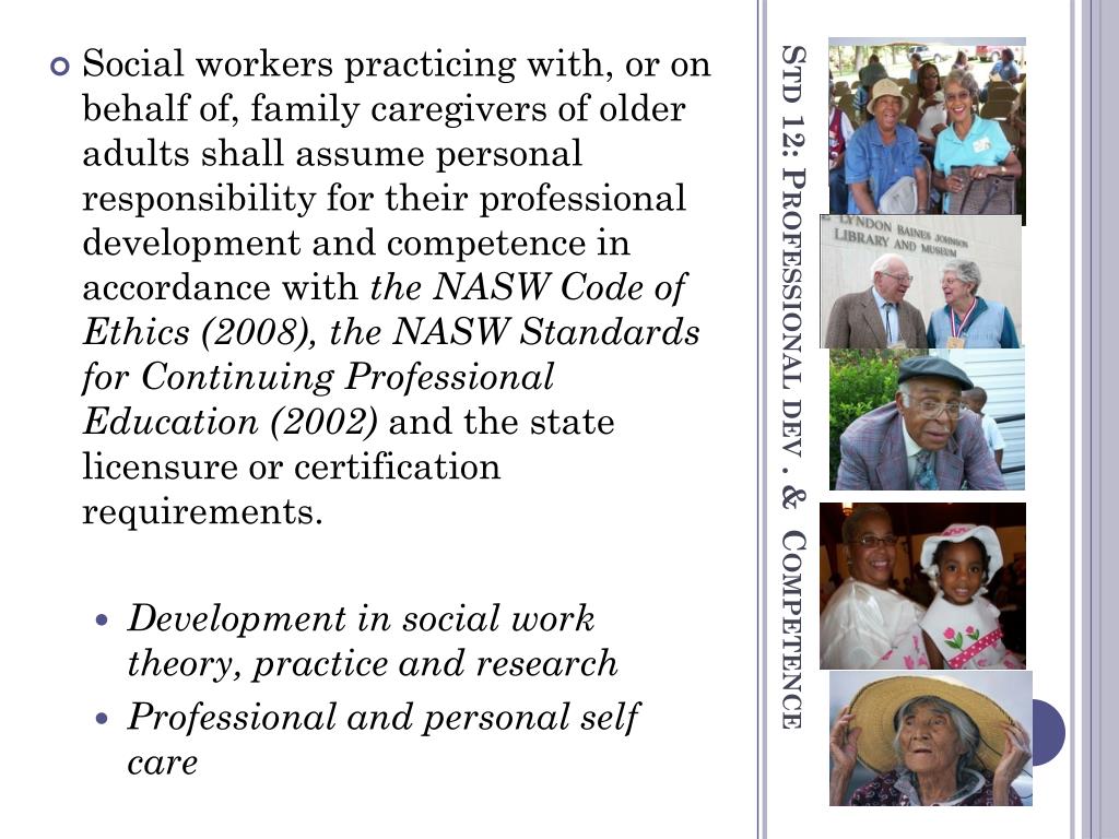 PPT - STANDARDS FOR SOCIAL WORK PRACTICE WITH FAMILY CAREGIVERS OF ...