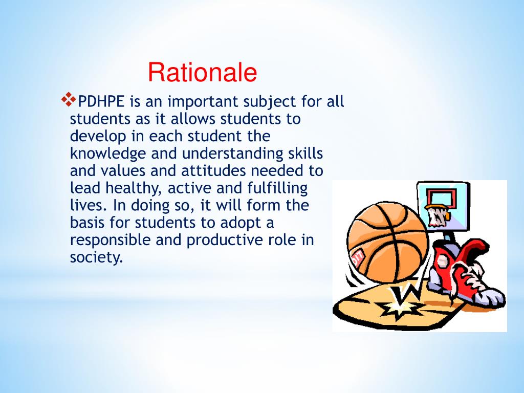rationale in research presentation