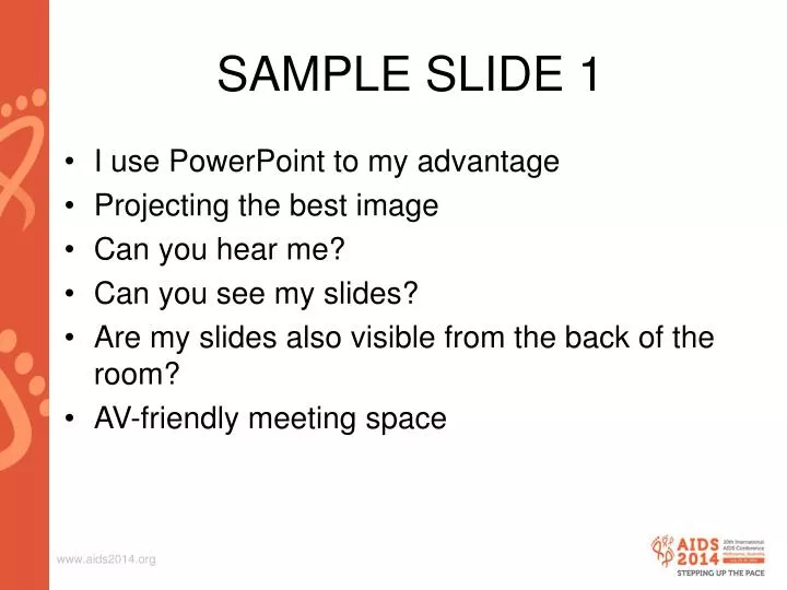 sample slide 1 n.