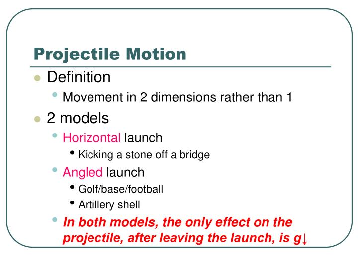 ppt projectile motion powerpoint