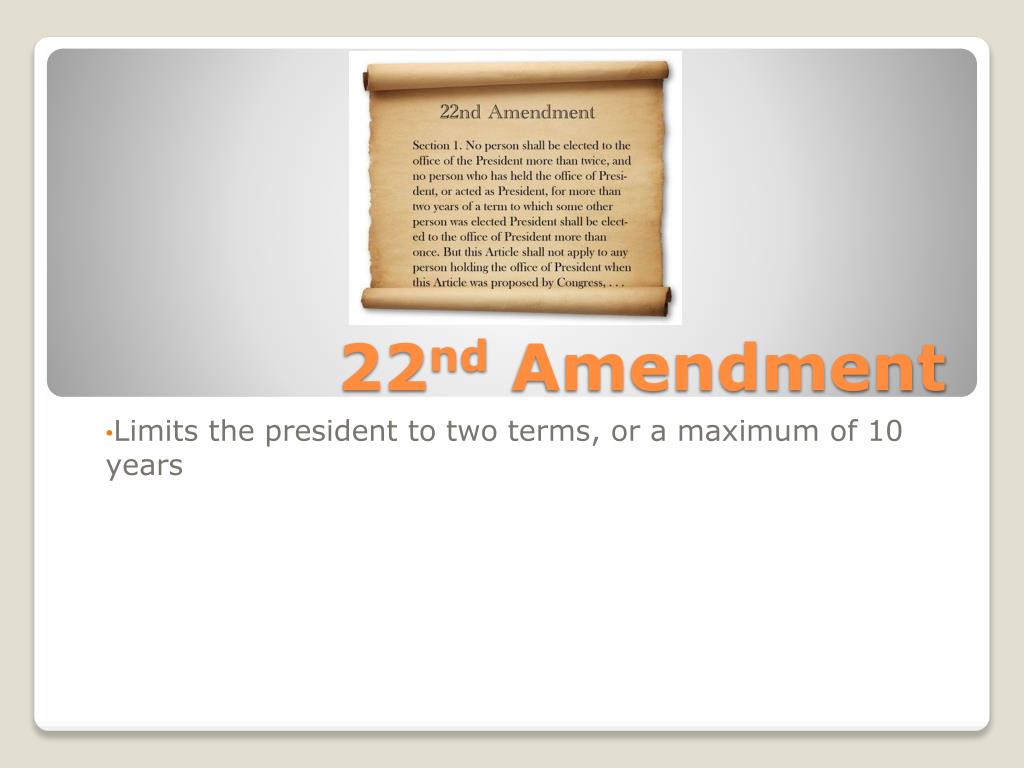 PPT - 27 AMENDMENTS TO THE CONSTITUTION PowerPoint Presentation, free  download - ID:4686135