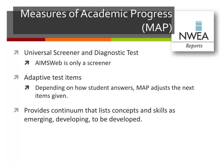 Ppt measures of academic progress map powerpoint presentation free