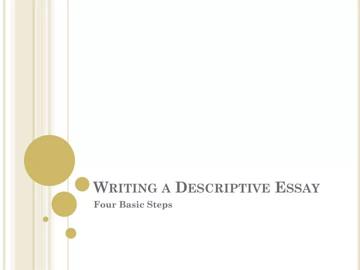 writing descriptive essay ppt