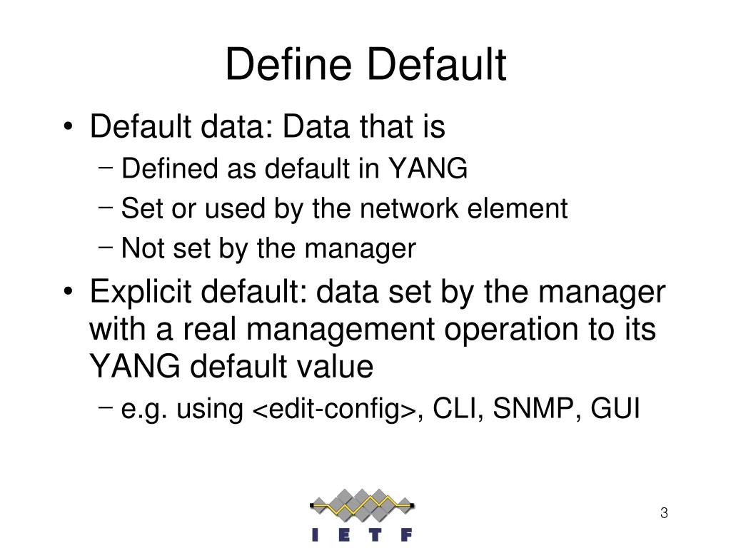 PPT with defaults Capability In NETCONF PowerPoint Presentation PPT with defaults Capability In NETCONF PowerPoint Presentation