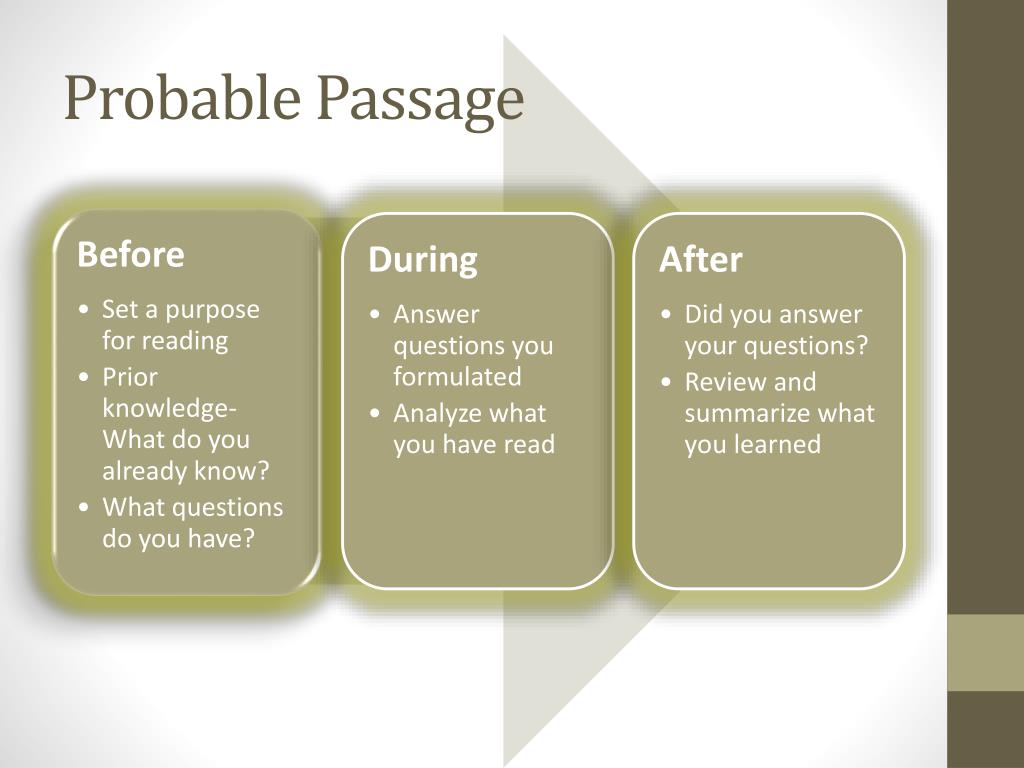 Ppt Probable Passage Powerpoint Presentation Free Download Id 2595206