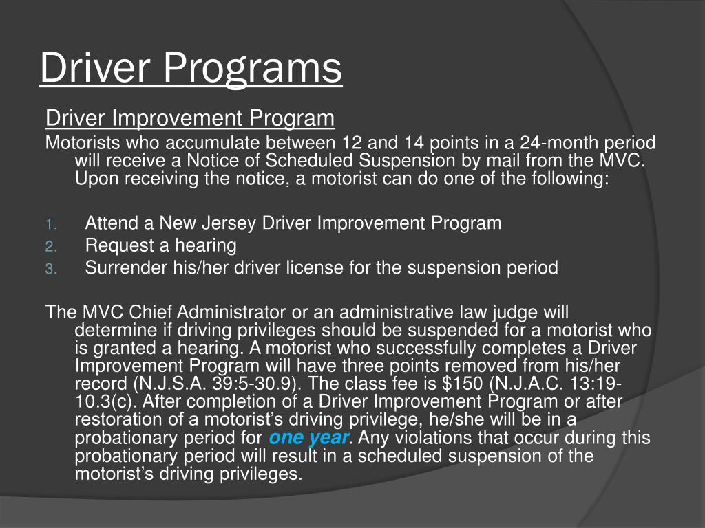 PPT The New Jersey Driver Manual PowerPoint Presentation, free