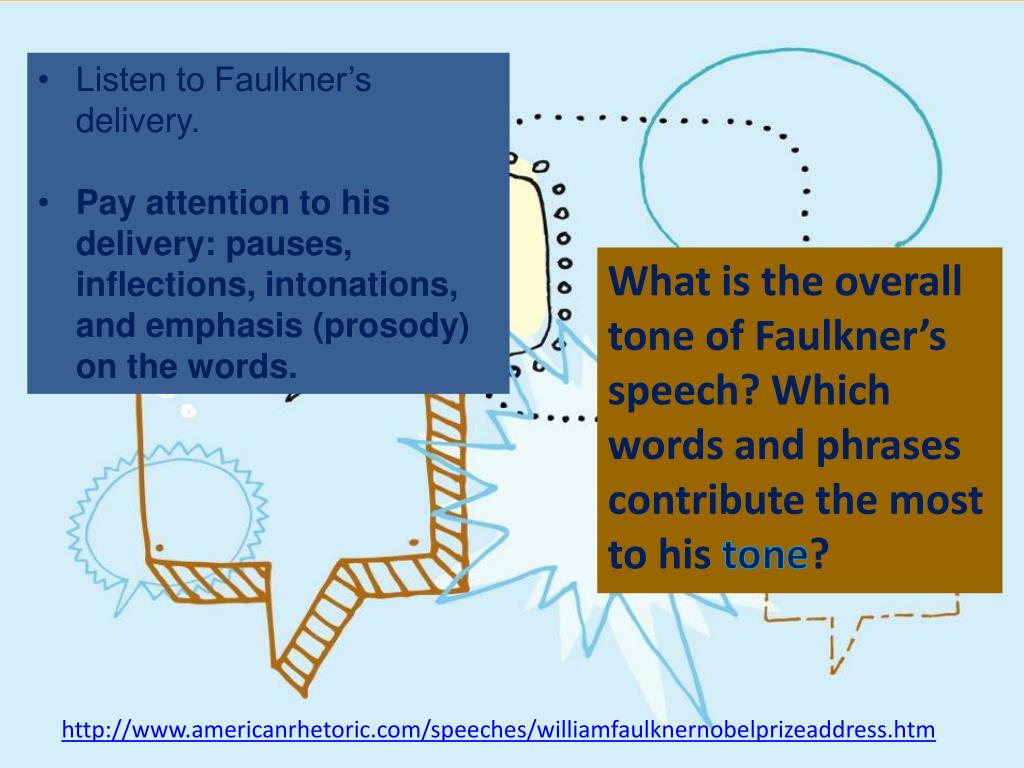faulkner speech analysis