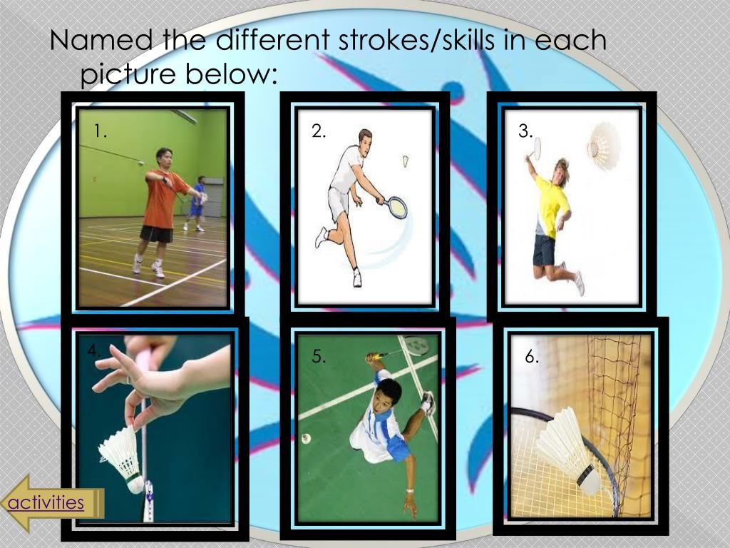 powerpoint presentation of badminton