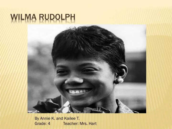 Ppt Wilma Rudolph Powerpoint Presentation Free Download