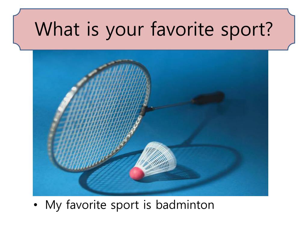 creating a presentation about our favourite sport