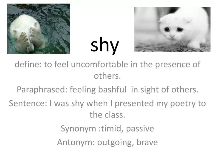 PPT shy PowerPoint Presentation, free download ID2596117