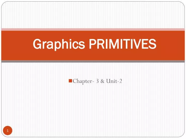 graphics primitives n.