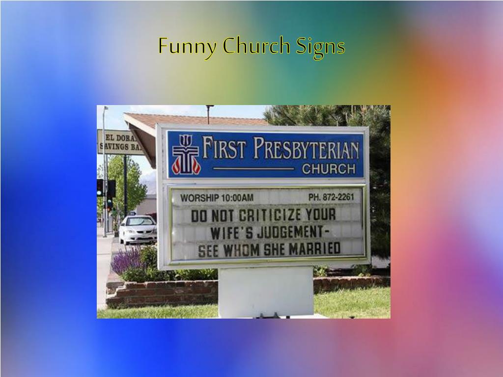PPT - Funny Church Signs PowerPoint Presentation, free download - ID:2596564