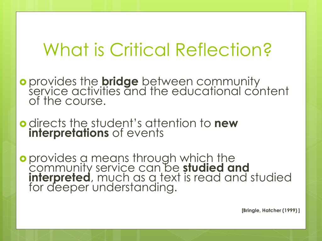 critical reflection in qualitative research
