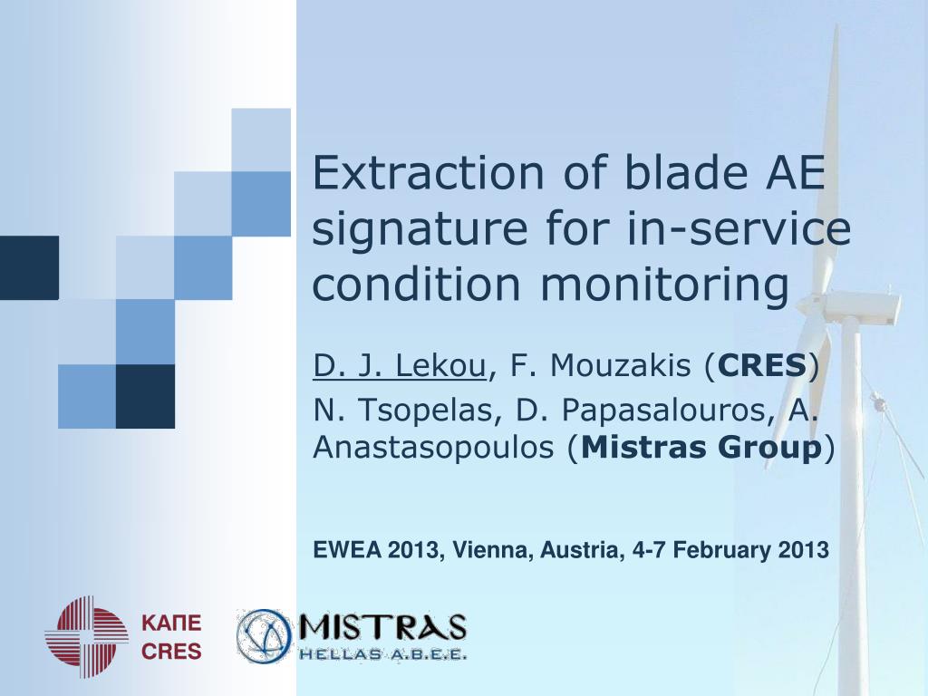 Ppt Extraction Of Blade Ae Signature For In Service Condition Monitoring Powerpoint Presentation Id Ppt Extraction Of Blade Ae Signature For In Service Condition Monitoring Powerpoint Presentation Id