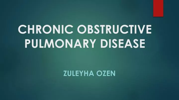 chronic obstructive pulmonary disease n.